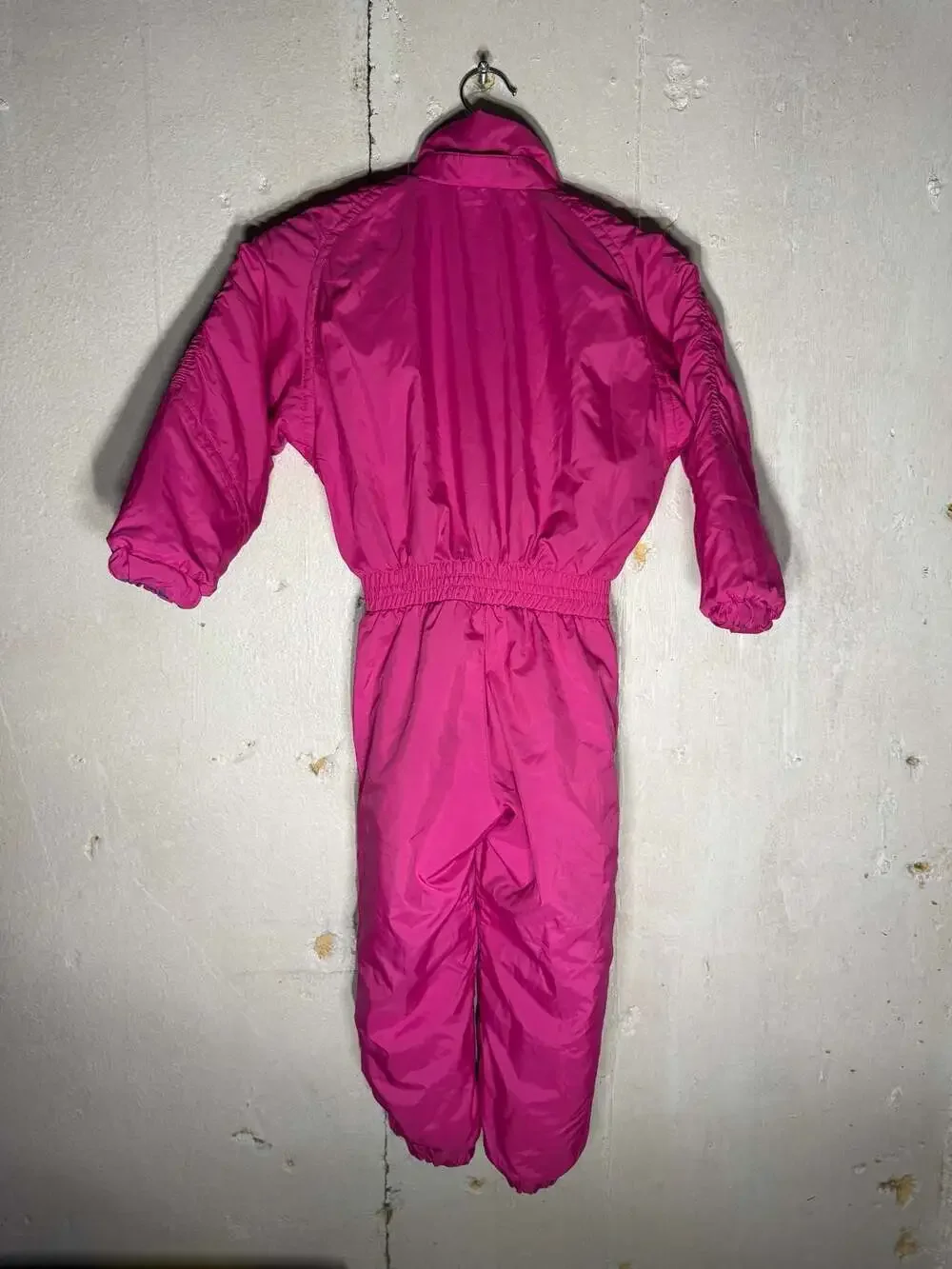 Vintage Obermeyer Kids Bora Bora Pink One Piece Ski Suit with Mittens Size 5